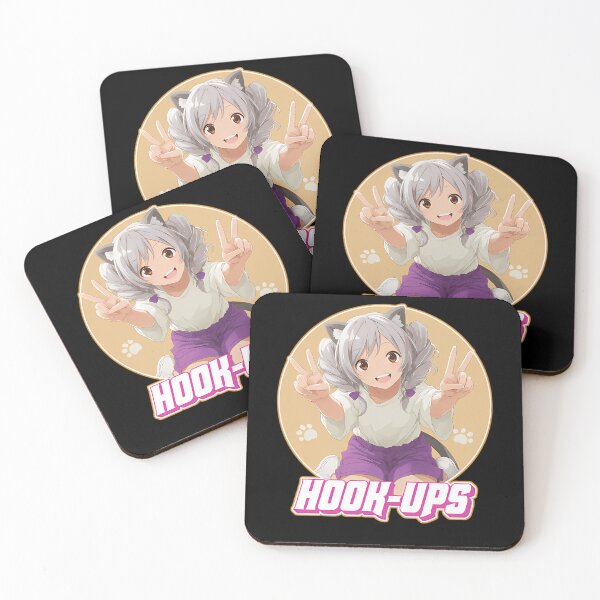 Item preview, Anime Cat Girl Giving Peace Sign Inside Circle designed and sold by JosiArmstrong.