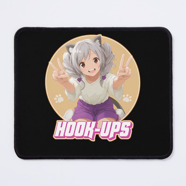 Item preview, Anime Cat Girl Giving Peace Sign Inside Circle designed and sold by JosiArmstrong.