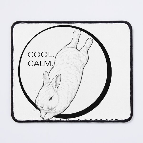 Item preview, Cool. Calm. Bunny obsessed. designed and sold by RabbitRescue.