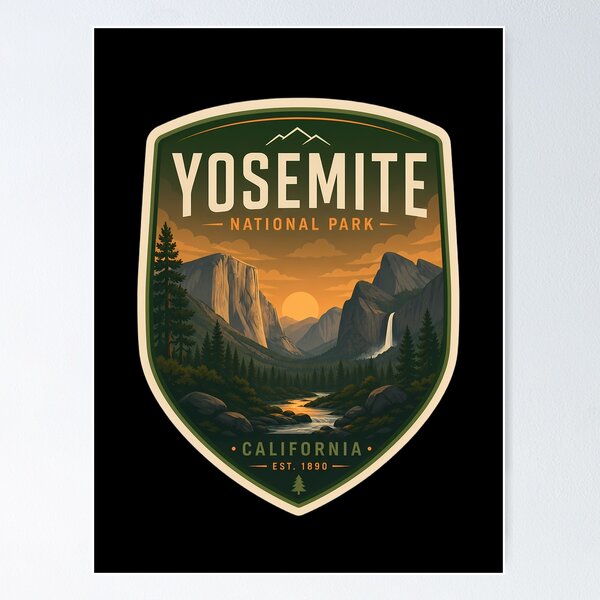 Item preview, Yosemite National Park Landscape designed and sold by FrontierCosmic.