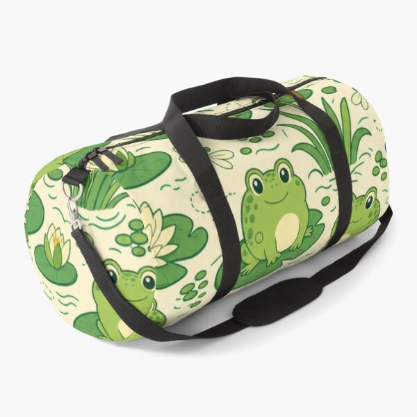 Item preview, Pond Frogs and Lily Pads Seamless Pattern | Frog Aesthetic Repeat Design designed and sold by StickyGuys.