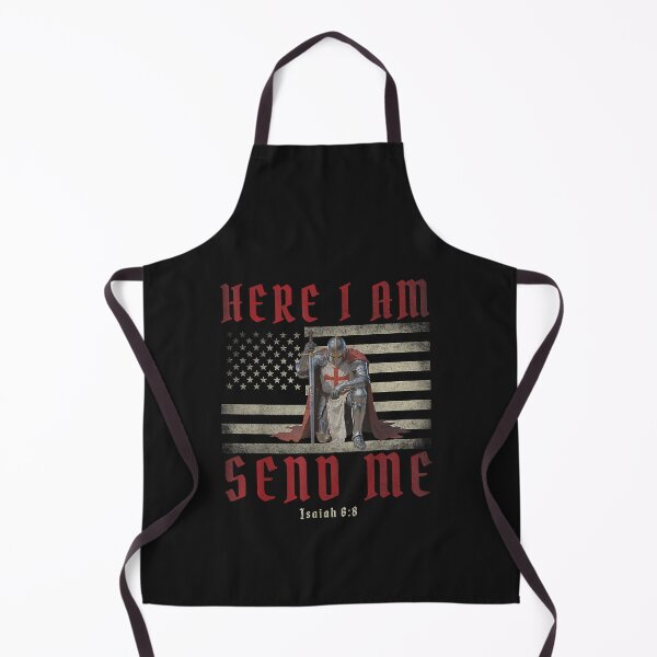 Item preview, Here I Am Send Me Knights Templar Crusader American Flag designed and sold by FrankIsabel.