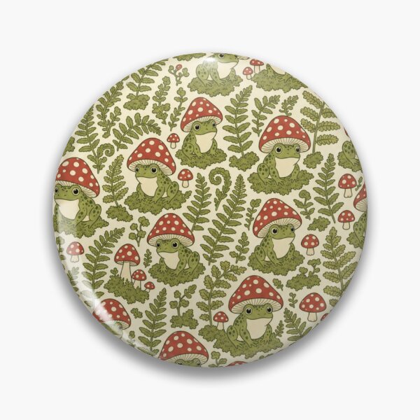 Item preview, Mushroom Frog Cottagecore Seamless Pattern | Frog Aesthetic Repeat Design designed and sold by StickyGuys.