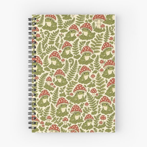 Item preview, Mushroom Frog Cottagecore Seamless Pattern | Frog Aesthetic Repeat Design designed and sold by StickyGuys.