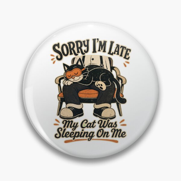 Item preview, 1930s Cartoon Sorry Im Late Sleeping Cat designed and sold by Kaikab007.