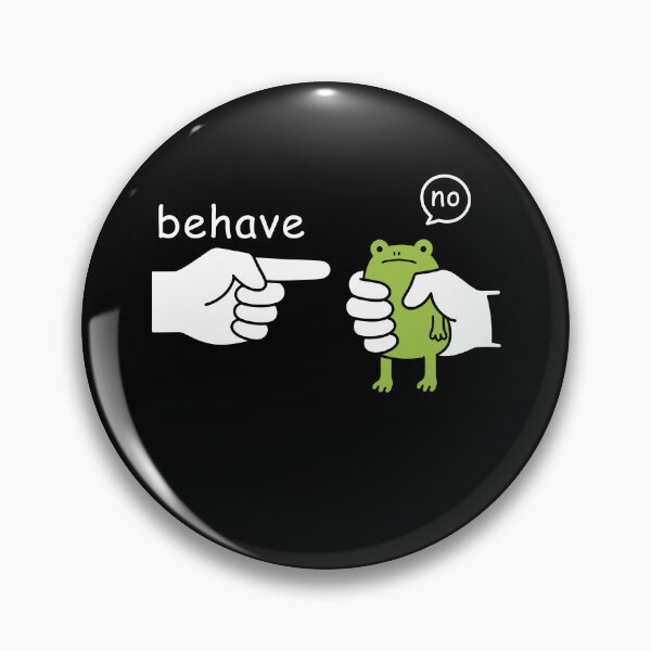 Item preview, Behave No Dishonest Frog Meme designed and sold by ellapaintcoast.
