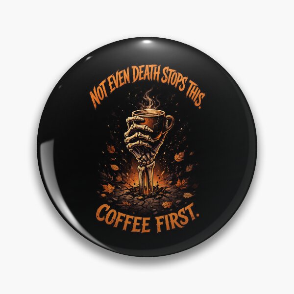 Item preview, Not Even Death Stops This Skeleton Coffee designed and sold by FeelGoodTee.