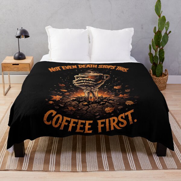Item preview, Not Even Death Stops This Skeleton Coffee designed and sold by FeelGoodTee.