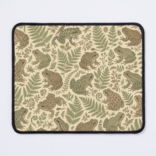 Item preview, Botanical Frog Study Seamless Pattern | Frog Aesthetic Repeat Design designed and sold by StickyGuys.