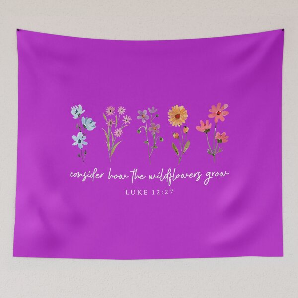 Item preview, Consider How The Wildflowers Grow Christian Jesus Faith designed and sold by melodycook.
