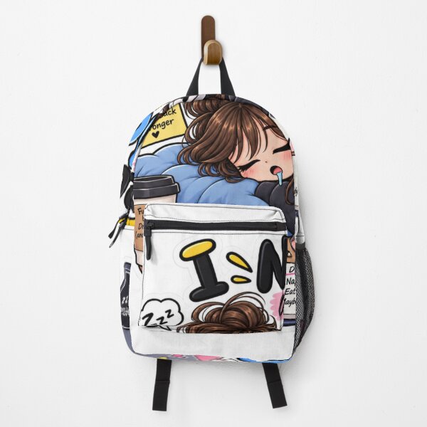 Item preview, I Need a Nap Funny Sleepy Student Sticker | Cozy Nap & Tired Girl designed and sold by Genzfirevibes.