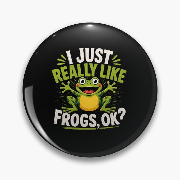 Item preview, I Just Really Like Frogs OK Funny Frog Lover Humor Design designed and sold by MiALopezArt.
