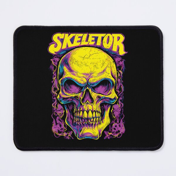 Item preview, Neon Yellow And Purple Skull Framed By Wispy Smoke designed and sold by JosiArmstrong.