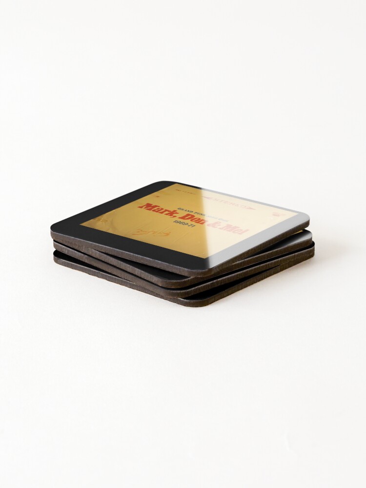 Thumbnail 4 of 5, Coasters (Set of 4), Yellow Background Red Text Names designed and sold by TheCodeChic.