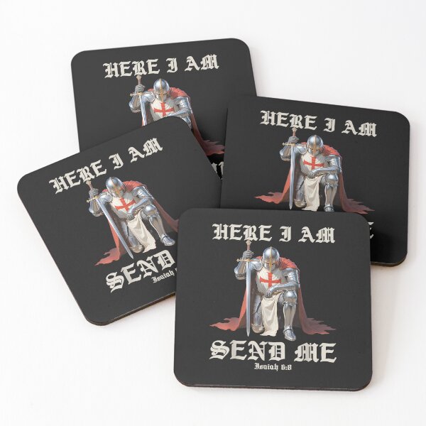 Item preview, Here I Am Send Me Knights Templar Crusader Faith Isaiah 6 8 designed and sold by FrankIsabel.