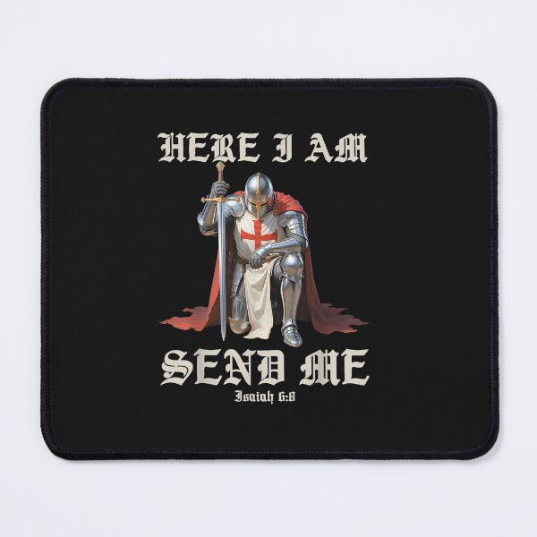 Item preview, Here I Am Send Me Knights Templar Crusader Faith Isaiah 6 8 designed and sold by FrankIsabel.
