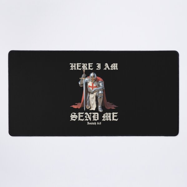 Item preview, Here I Am Send Me Knights Templar Crusader Faith Isaiah 6 8 designed and sold by FrankIsabel.