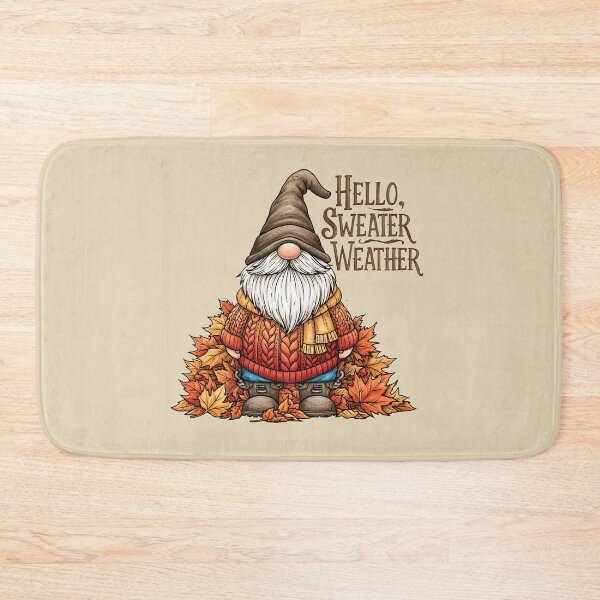 Item preview, Hello, Sweater Weather Garden Gnome  designed and sold by Boddicca.