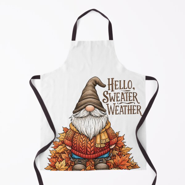 Item preview, Hello, Sweater Weather Garden Gnome designed and sold by Boddicca.
