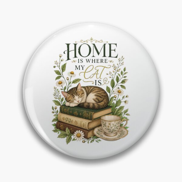 Item preview, Cottagecore Home Is Where My Cat Is designed and sold by Kaikab007.