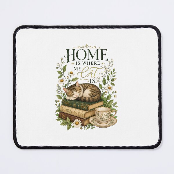 Item preview, Cottagecore Home Is Where My Cat Is designed and sold by Kaikab007.