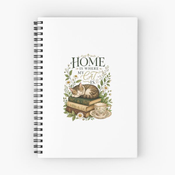 Item preview, Cottagecore Home Is Where My Cat Is designed and sold by Kaikab007.