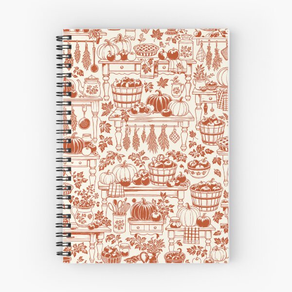 Item preview, Harvest Kitchen Toile Seamless Pattern | Autumn Aesthetic Repeat Design designed and sold by StickyGuys.