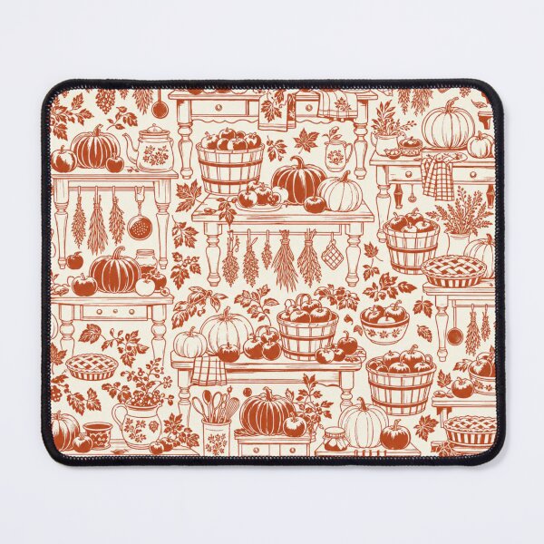 Item preview, Harvest Kitchen Toile Seamless Pattern | Autumn Aesthetic Repeat Design designed and sold by StickyGuys.