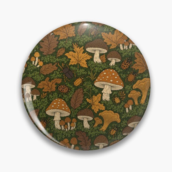 Item preview, Woodland Mushrooms and Moss Seamless Pattern | Autumn Aesthetic Repeat Design designed and sold by StickyGuys.