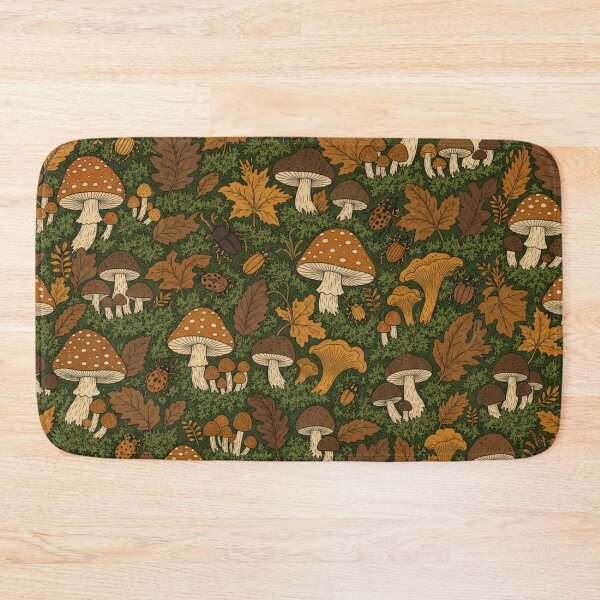 Item preview, Woodland Mushrooms and Moss Seamless Pattern | Autumn Aesthetic Repeat Design designed and sold by StickyGuys.