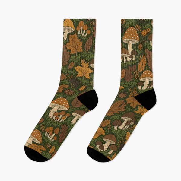 Item preview, Woodland Mushrooms and Moss Seamless Pattern | Autumn Aesthetic Repeat Design designed and sold by StickyGuys.