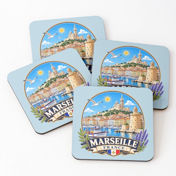 Item preview, Marseille, France -  Mediterranean Harbor designed and sold by Myra365Art.