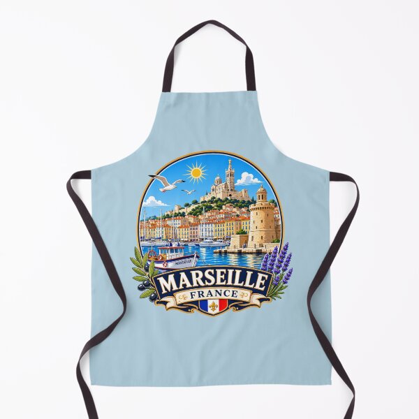 Item preview, Marseille, France -  Mediterranean Harbor designed and sold by Myra365Art.