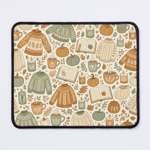 Item preview, Cosy Autumn Sweater Weather Seamless Pattern | Autumn Aesthetic Repeat Design designed and sold by StickyGuys.