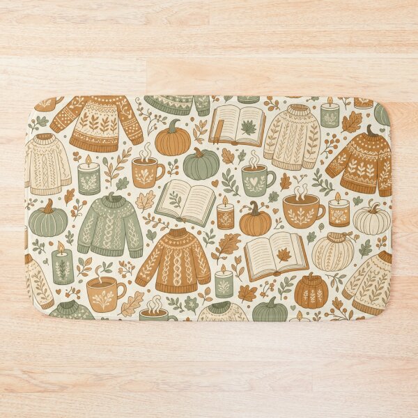Item preview, Cosy Autumn Sweater Weather Seamless Pattern | Autumn Aesthetic Repeat Design designed and sold by StickyGuys.