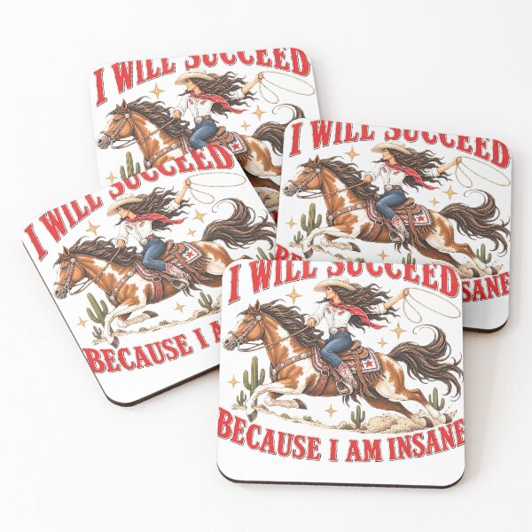 Item preview, I Will Succeed Because I Am Insane Graphic Motivational Tiger Rider designed and sold by DianneShelton.