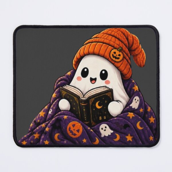 Item preview, Cute Halloween Ghost Reading Book Cozy Spooky Autumn Design designed and sold by GRYFFWEAR.