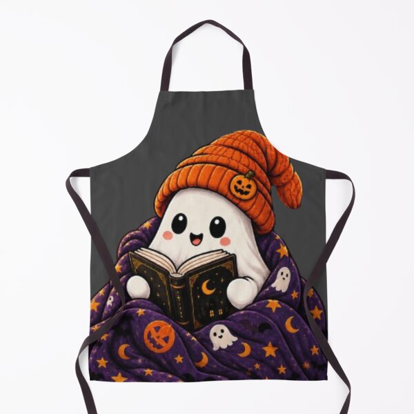 Item preview, Cute Halloween Ghost Reading Book Cozy Spooky Autumn Design designed and sold by GRYFFWEAR.