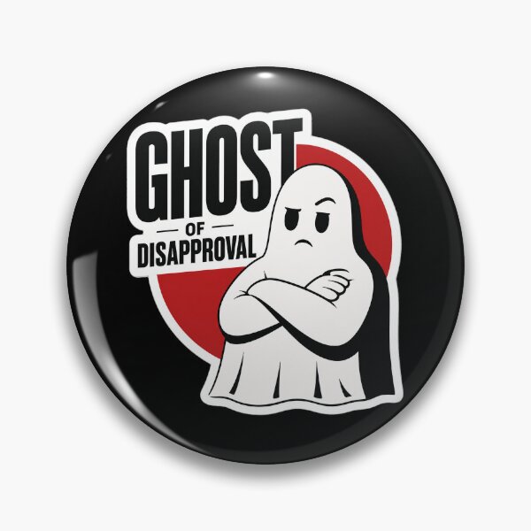 Item preview, Ghost of Disapproval – Retro Grumpy Ghost Attitude designed and sold by Abidel.