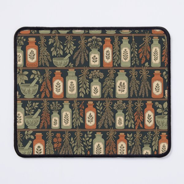 Item preview, Kitchen Witch Herb Shelf Seamless Pattern | Witchy Aesthetic Repeat Design designed and sold by StickyGuys.