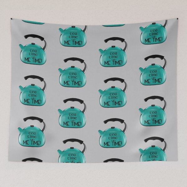 Item preview, Tea Time is ME TIME! (on Grey) designed and sold by PawsitiveMum3.