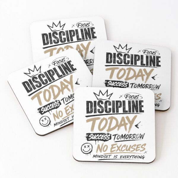 Item preview, Discipline Today Success Tomorrow No Excuses Mindset designed and sold by HimaPrototype.