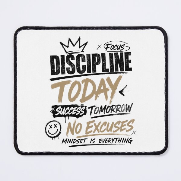 Item preview, Discipline Today Success Tomorrow No Excuses Mindset designed and sold by HimaPrototype.