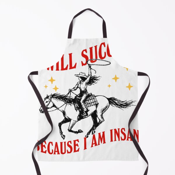 Item preview, I Will Succeed Because I Am Insane Motivational Tiger Rider Cowgirl designed and sold by DianneShelton.