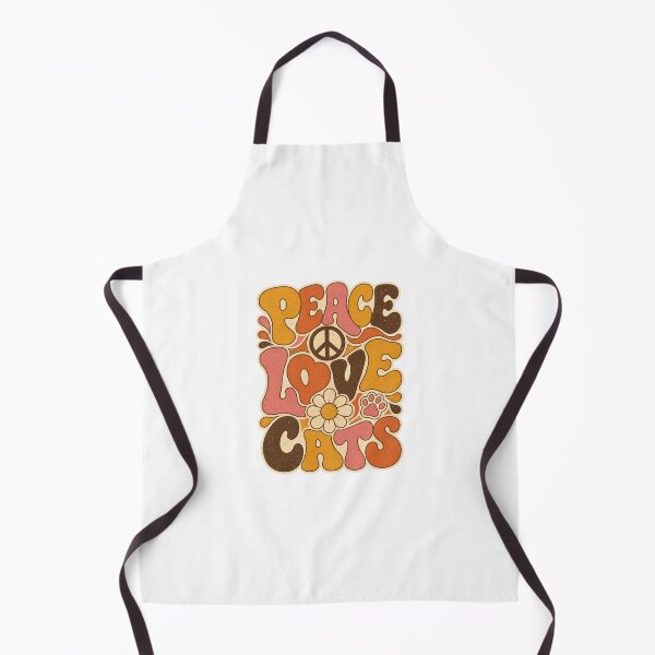 Item preview, Groovy 70s Peace Love Cats Retro designed and sold by Kaikab007.