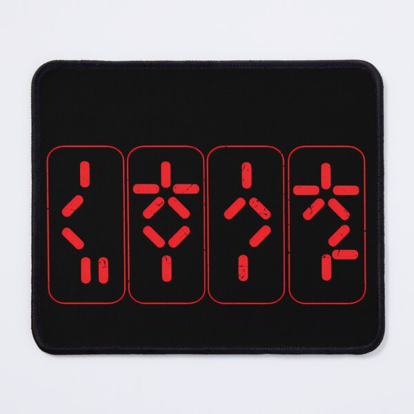 Item preview, Four Red Rectangular Digital Glyphs Containing Segment designed and sold by VickyFarrell.