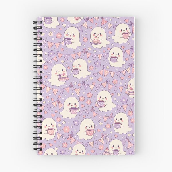 Item preview, Cute Ghost Tea Party Seamless Pattern | Ghost Aesthetic Repeat Design designed and sold by StickyGuys.