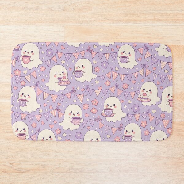 Item preview, Cute Ghost Tea Party Seamless Pattern | Ghost Aesthetic Repeat Design designed and sold by StickyGuys.
