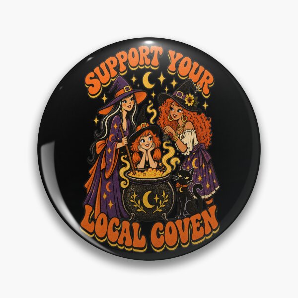Item preview, Support Your Local Coven Funny Witch Halloween designed and sold by SquatchPrintsCo.