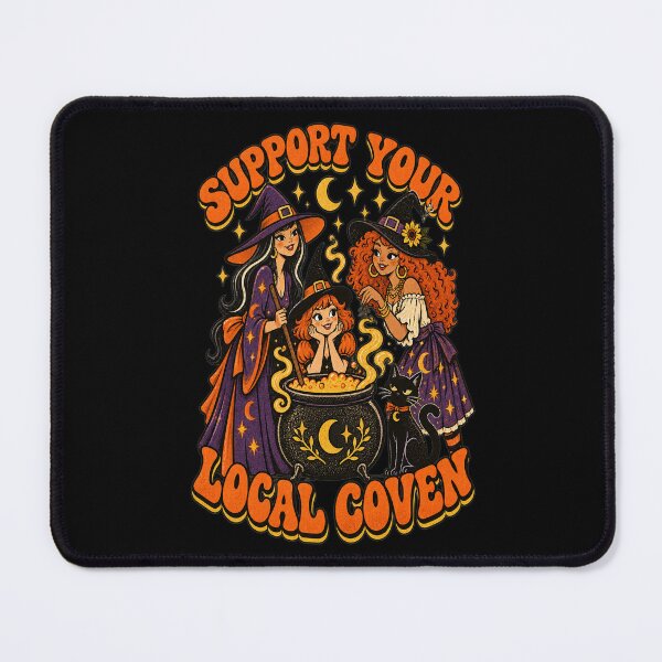 Item preview, Support Your Local Coven Funny Witch Halloween designed and sold by SquatchPrintsCo.